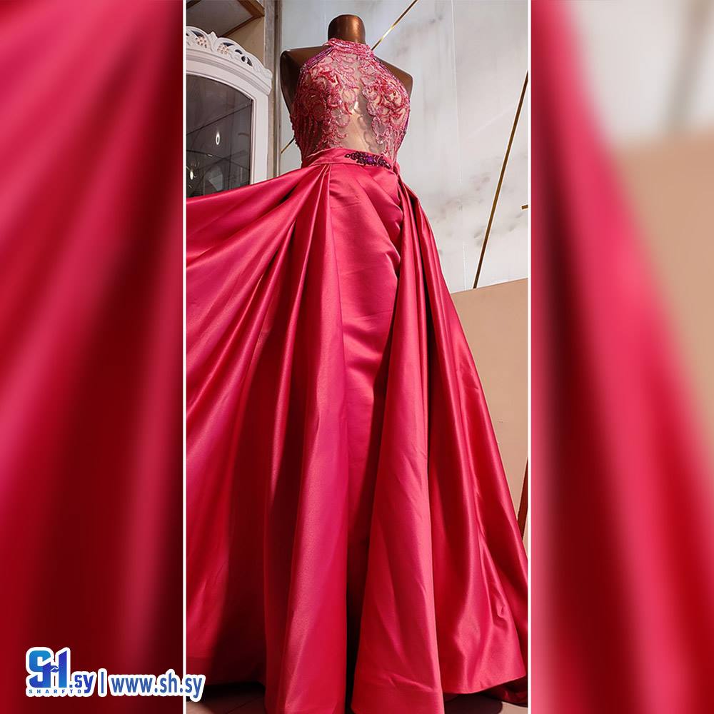 فستان شك نول وساتان (روفانا ستايل)