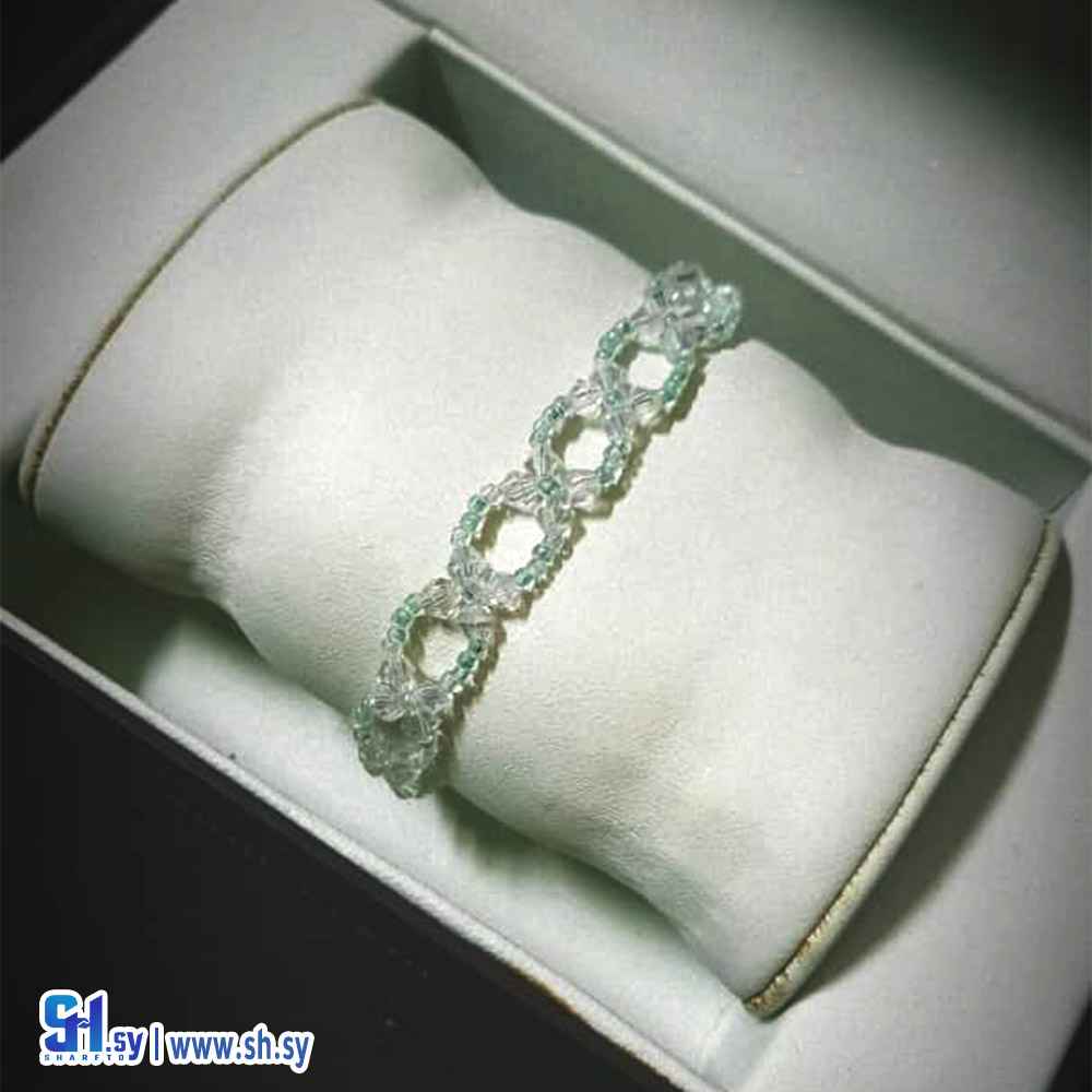 اسوارة خرز وكريستال 4 (AmaL Handmade)