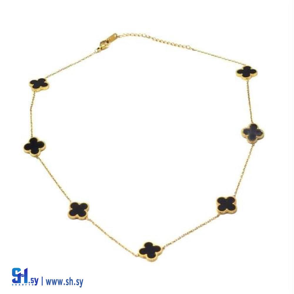 قلادة فان كليف دهبي وفضي (White)