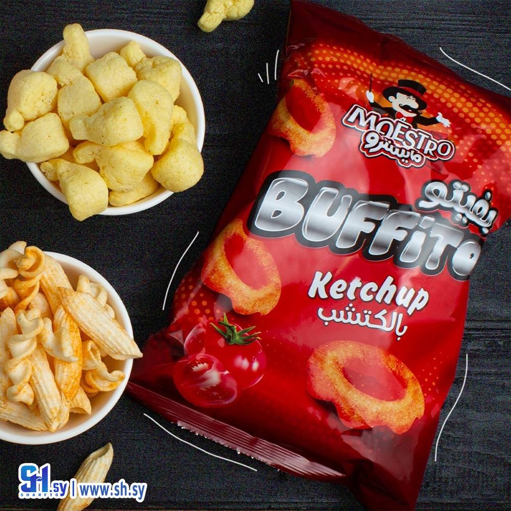 شيبس بوفيتو بنكهة الكاتشب (مايسترو شيبس)