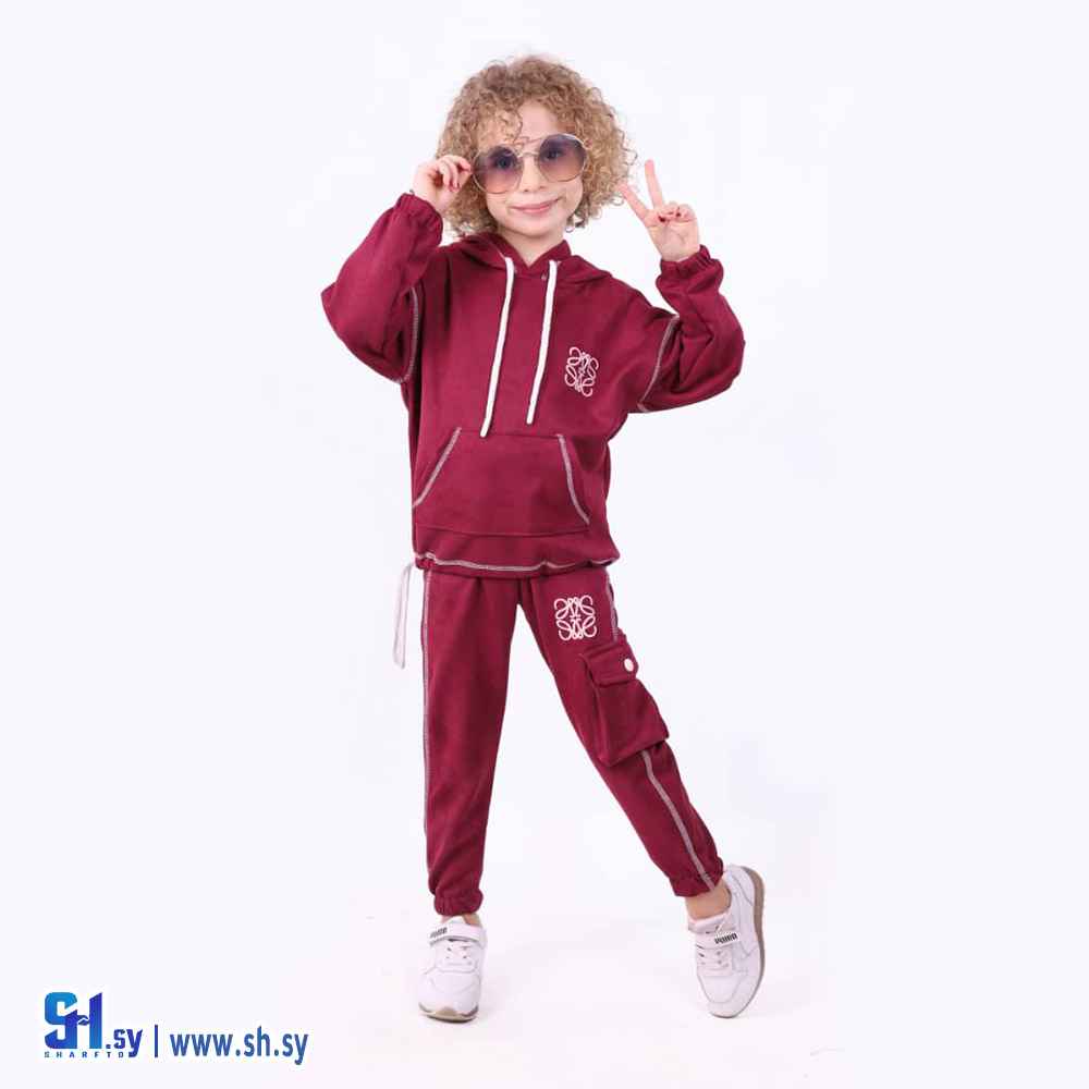 بيجامة بناتي قطعتين موديل 5594 (زمار مود)