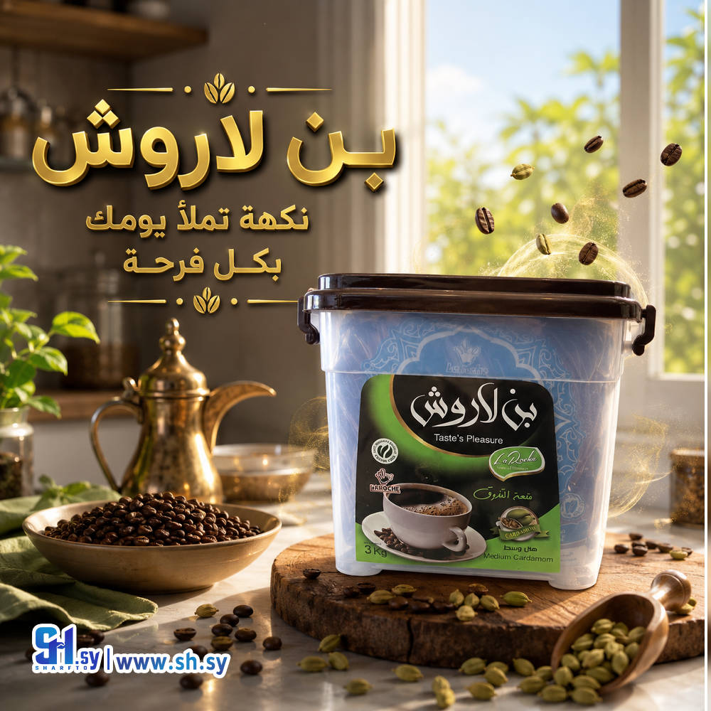 حافظة بن لاروش هال وسط 3 كغ - قهوة لاروش - شركة لاروش للاغذية