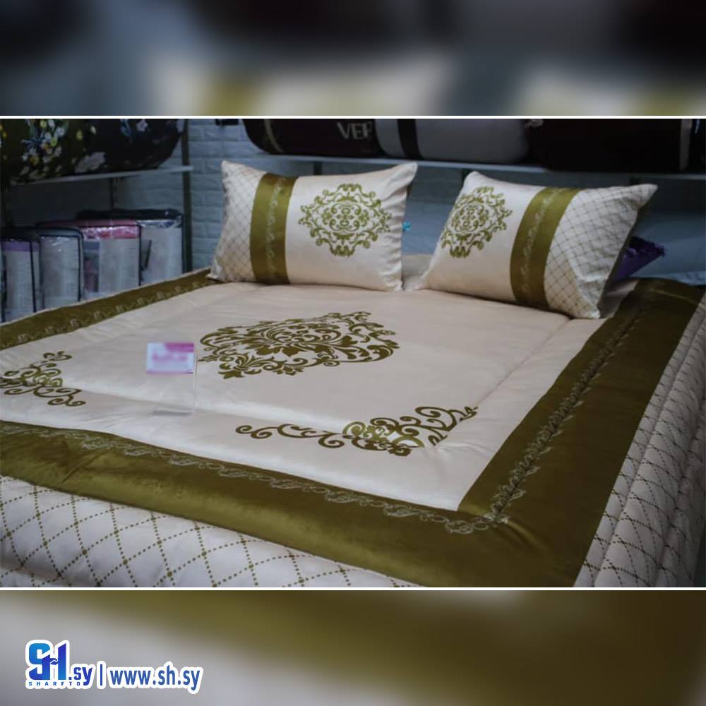 طقم لحاف مخمل مزخرف موديل 8 (زهرة دبي دمشق)