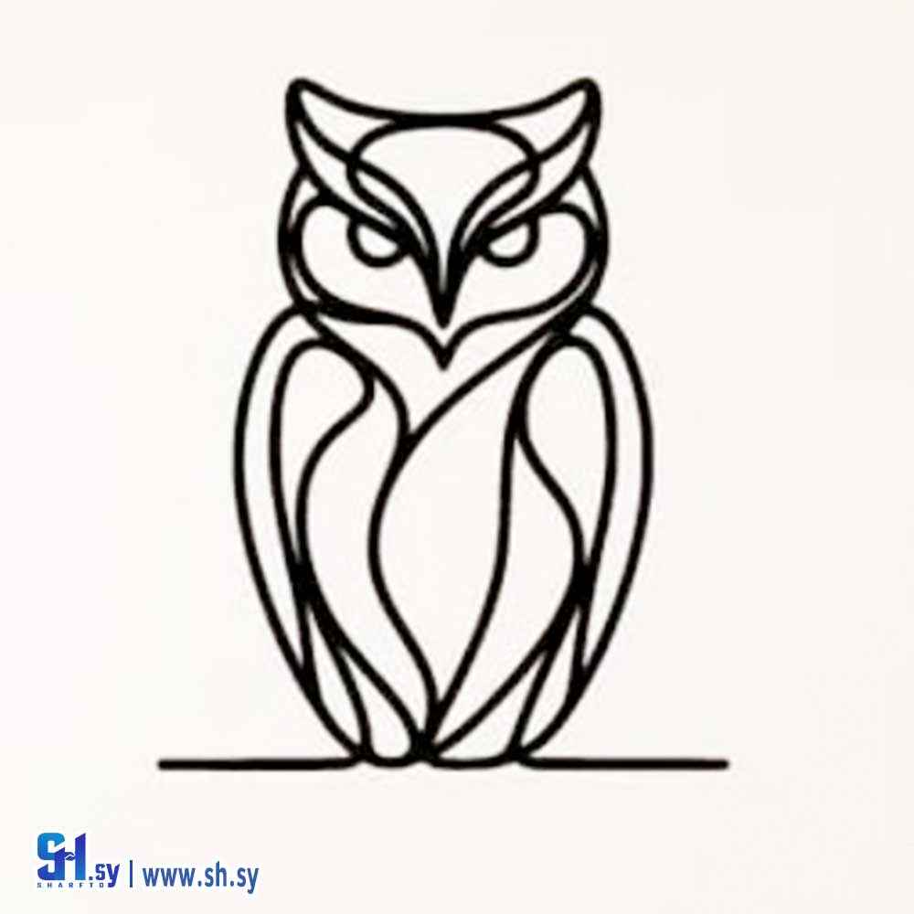 صمدية جدارية بومة (مركز مدني للطباعة 3d)