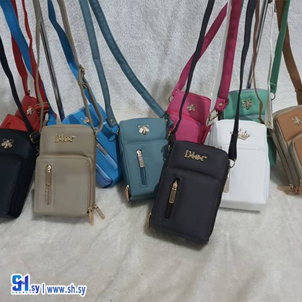 حقيبة كروس بودي نسائية سحابين و جيب (مؤسسة عبد الله خرسة)