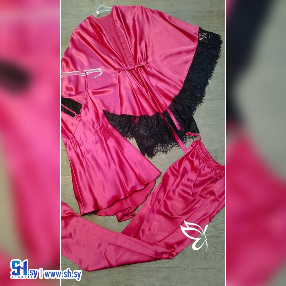 بيجامة نسائي حرير (الملاك الابيض)