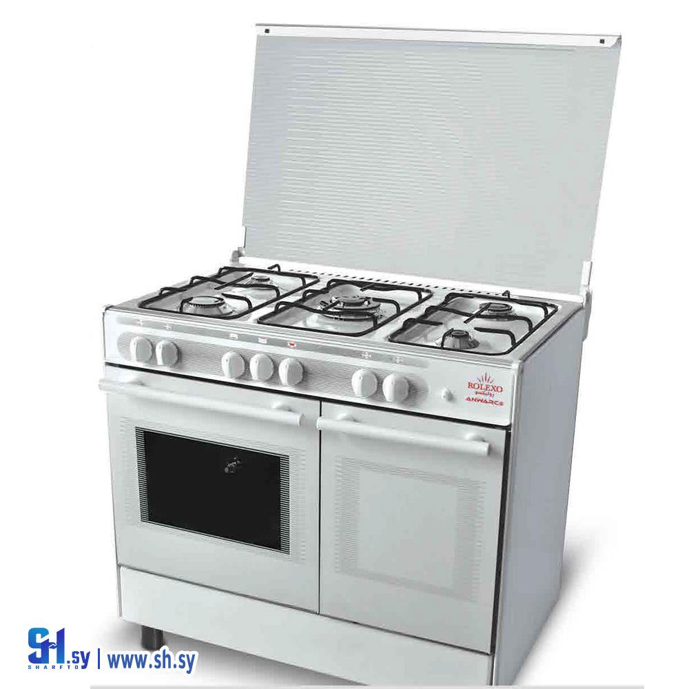 فرن غاز ابيض رؤوس المنيوم RO510G(مجموعة نبراس التجارية)