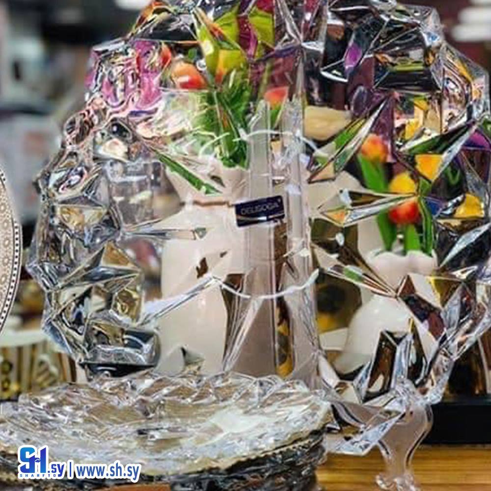 طقم صحون فواكه كريستال (معرض بلال للأدوات المنزلية)