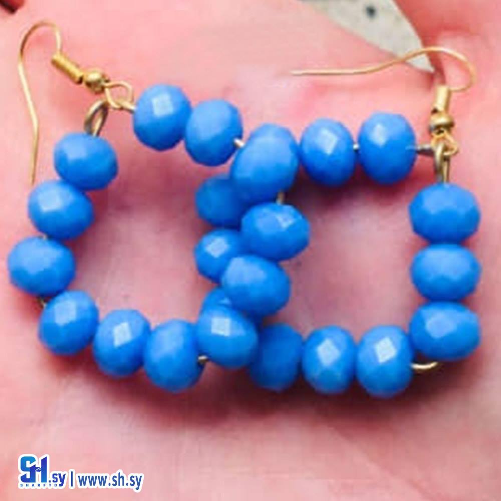 حلق حجر الكريستال (Nostalgie Accessories)