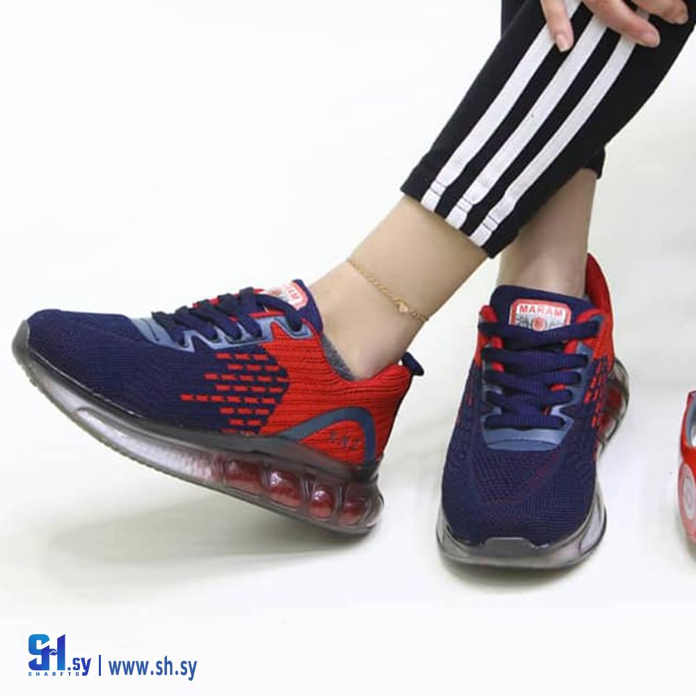 حذاء نسواني تريكو  نعل سيليكون ثلاثي الابعاد ضبان طبي متحرك (أحذية البيشو)