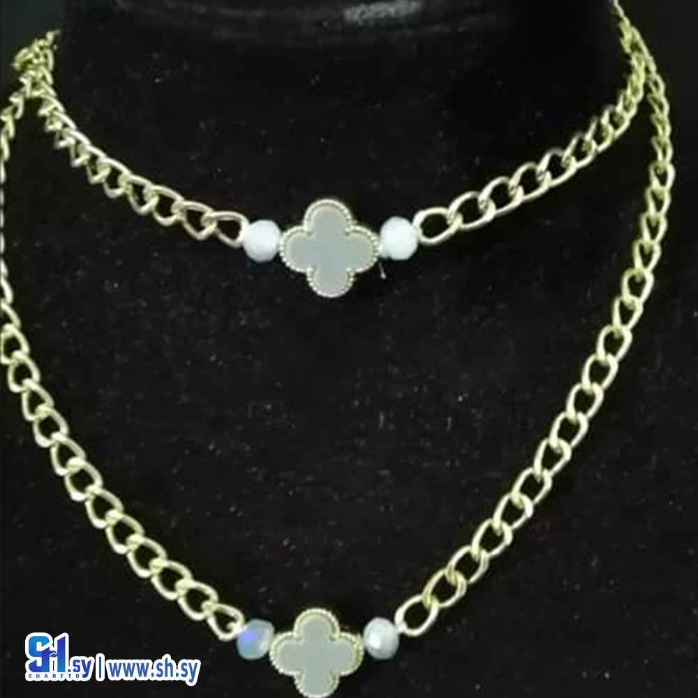 قلادة جنزير van cleef من دورين (اسمهان)