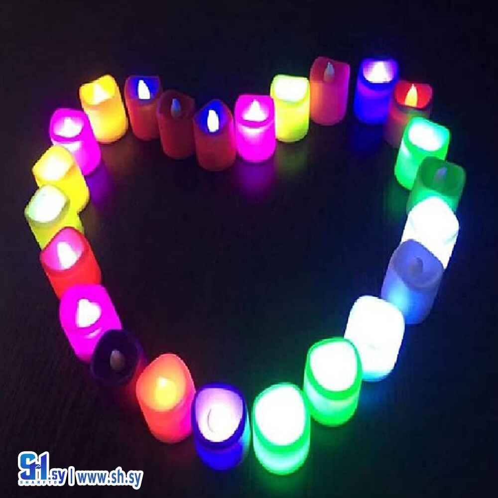 شمعة مضيئة متبدلة الالوان(Aljabi Shopping)