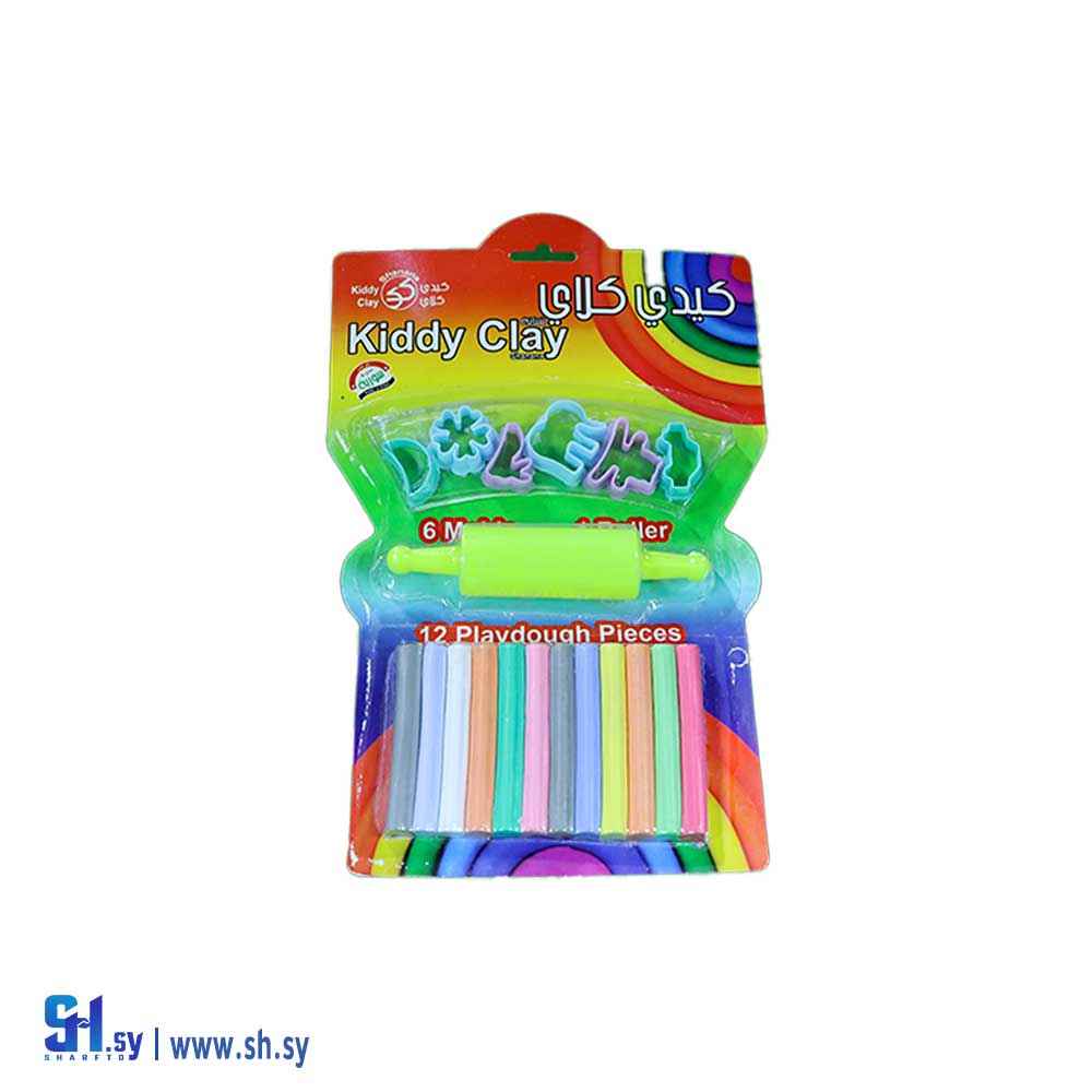 معجون اطفال 12 لون مع قوالب وشوبك (SHANANA GROUP)