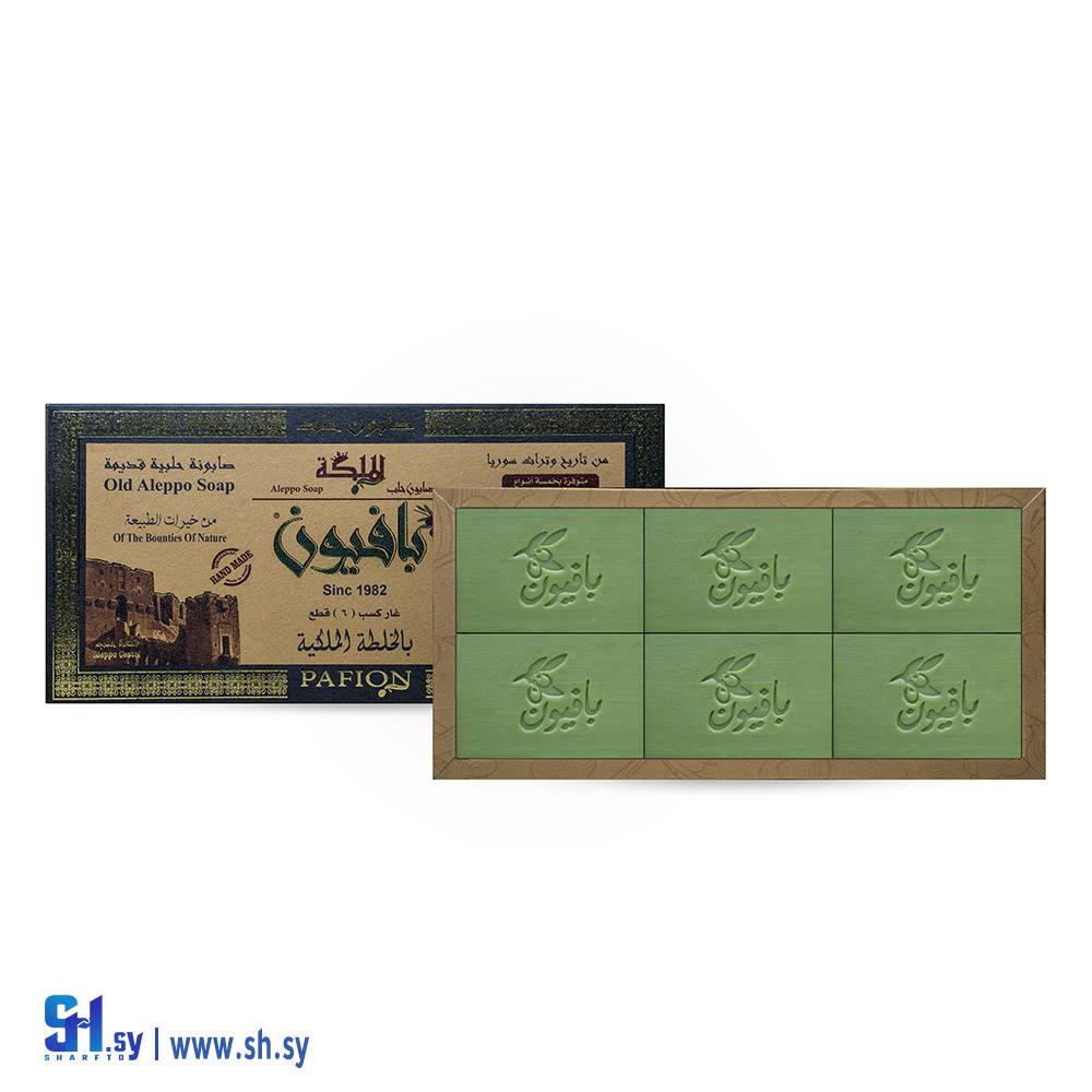 صابون غار سداسي بالخلطة الملكية زيت غار كسب وزيت الزيتون (الملكة بافيون)