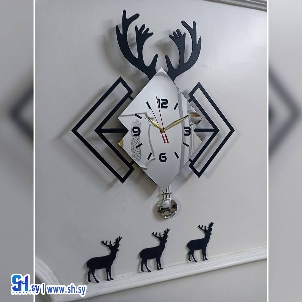 ساعة خشب ام دي اف موديل 1 (جود للديكورات)