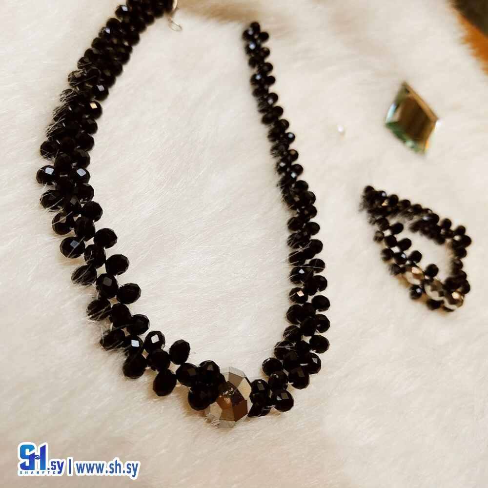 طقم اكسسوار كريستال (هاجر خباز)