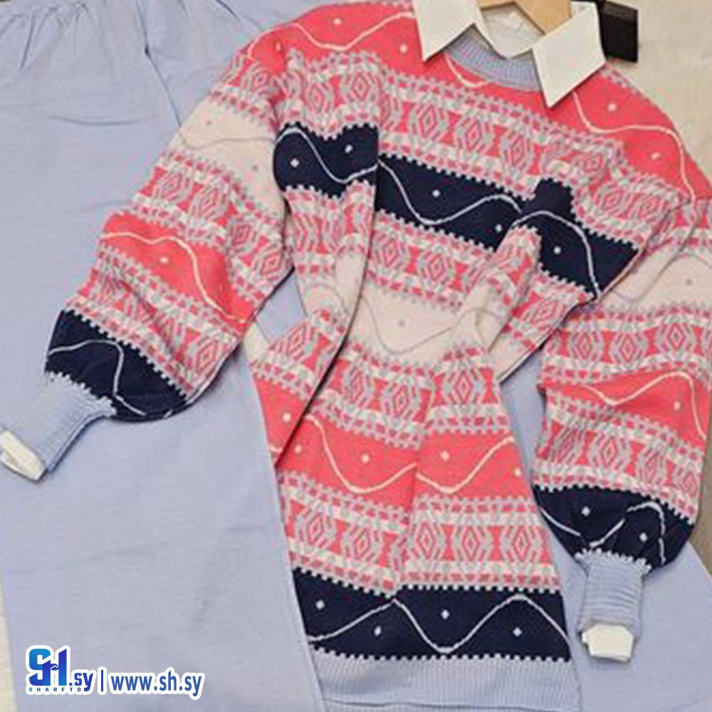 طقم تريكو نسائي (Ward fashion)