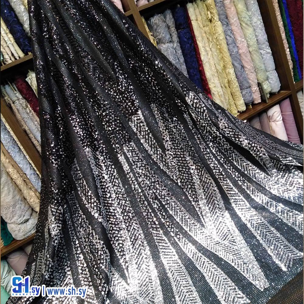 قماش تول مطرز شك نول 6 (أقمشة روز)