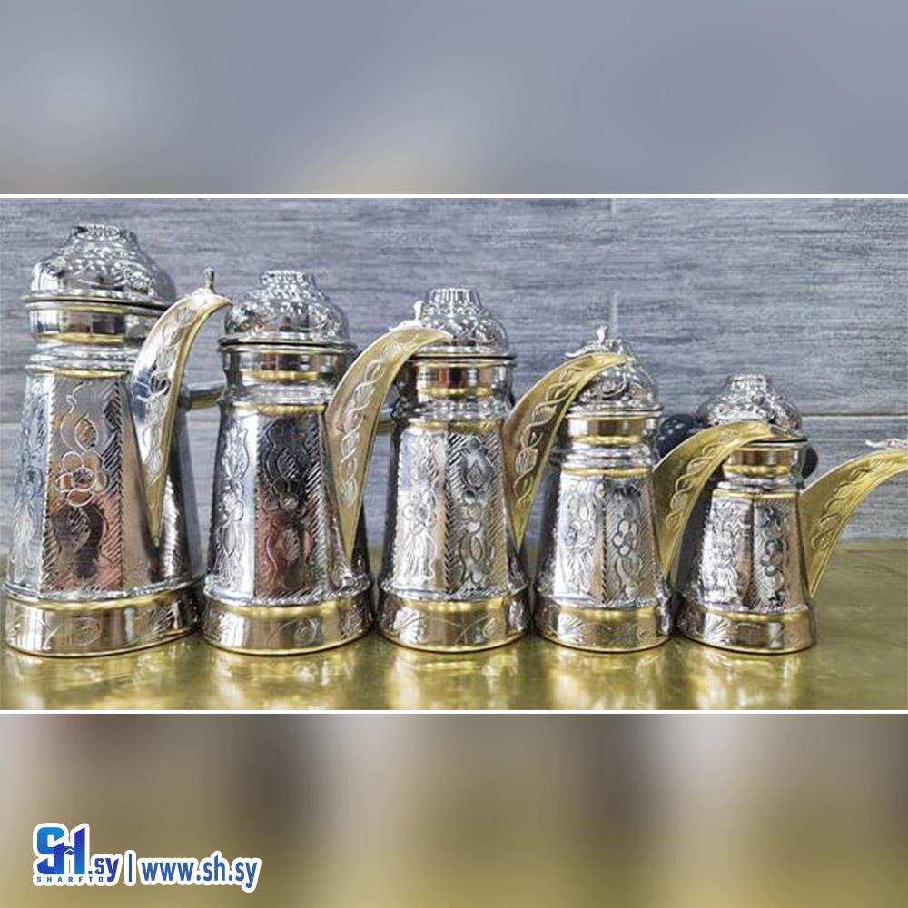 مصبات قهوة نحاس مضلع (النجار وعقاد لتجارة الأدوات المنزلية)