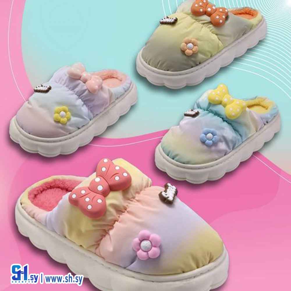 شحاط نسائي وتر بروف مخيط موديل 22 (احذية الدهب)