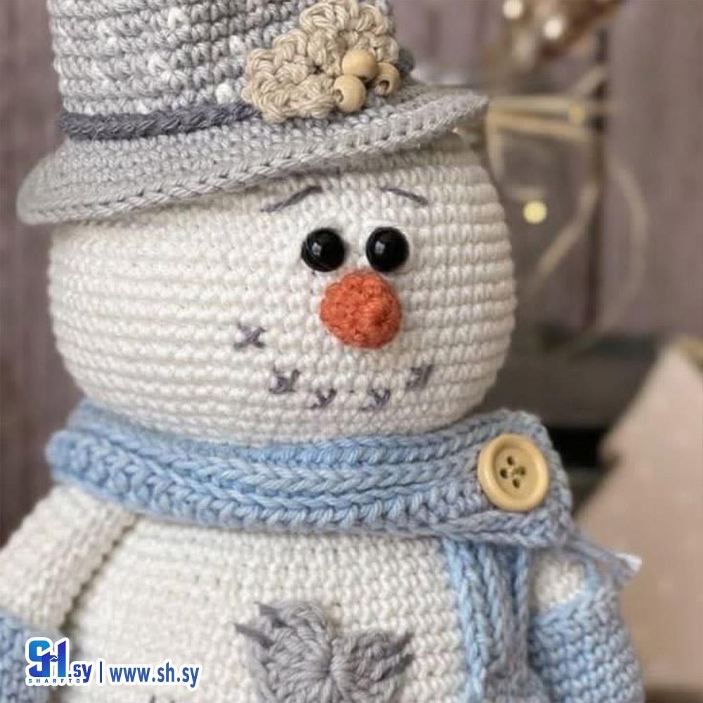 لعبة رجل تلج كروشيه(Pinky)