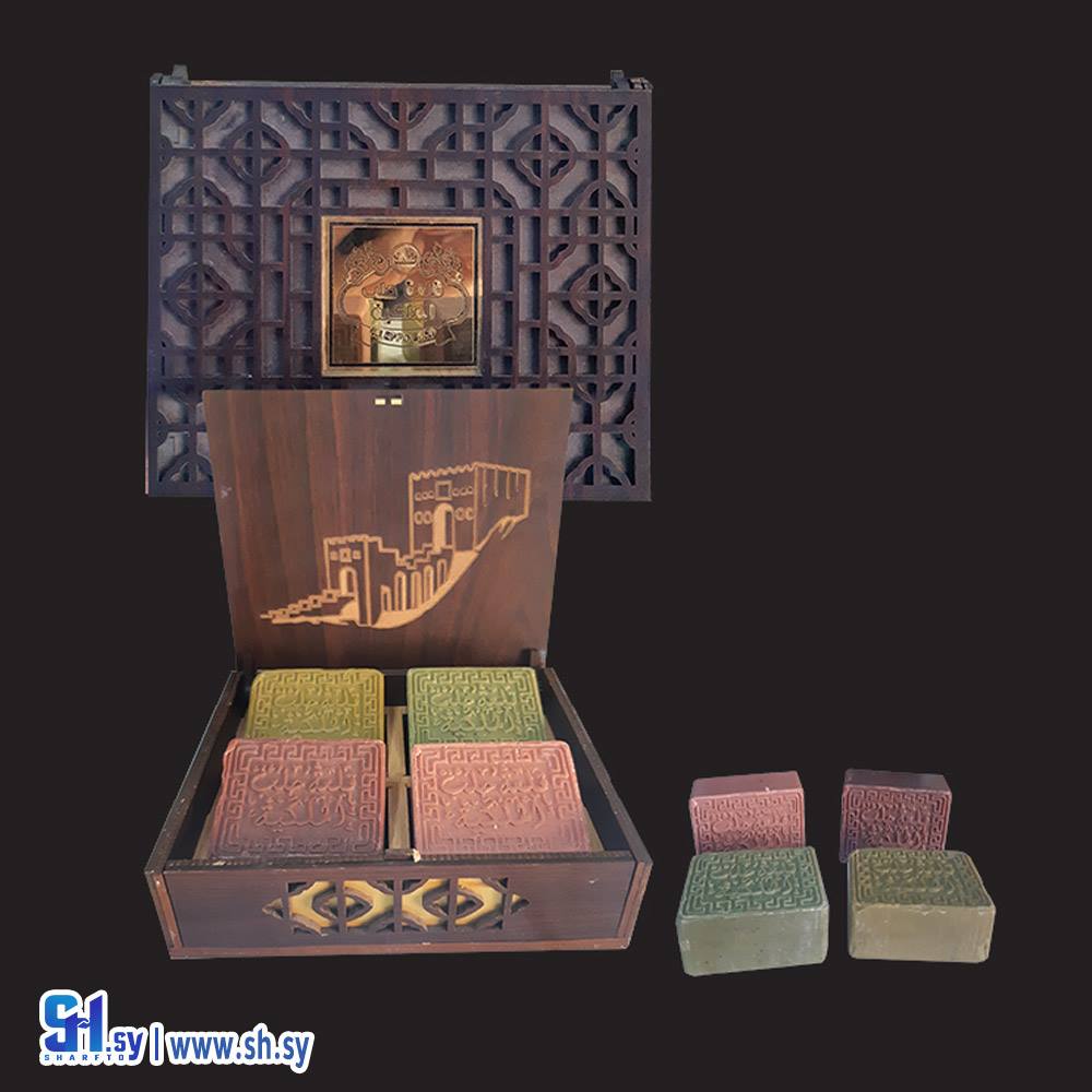 صابون قلعة حلب الملكية 4 لوح خشب (قلعة حلب الملكية)