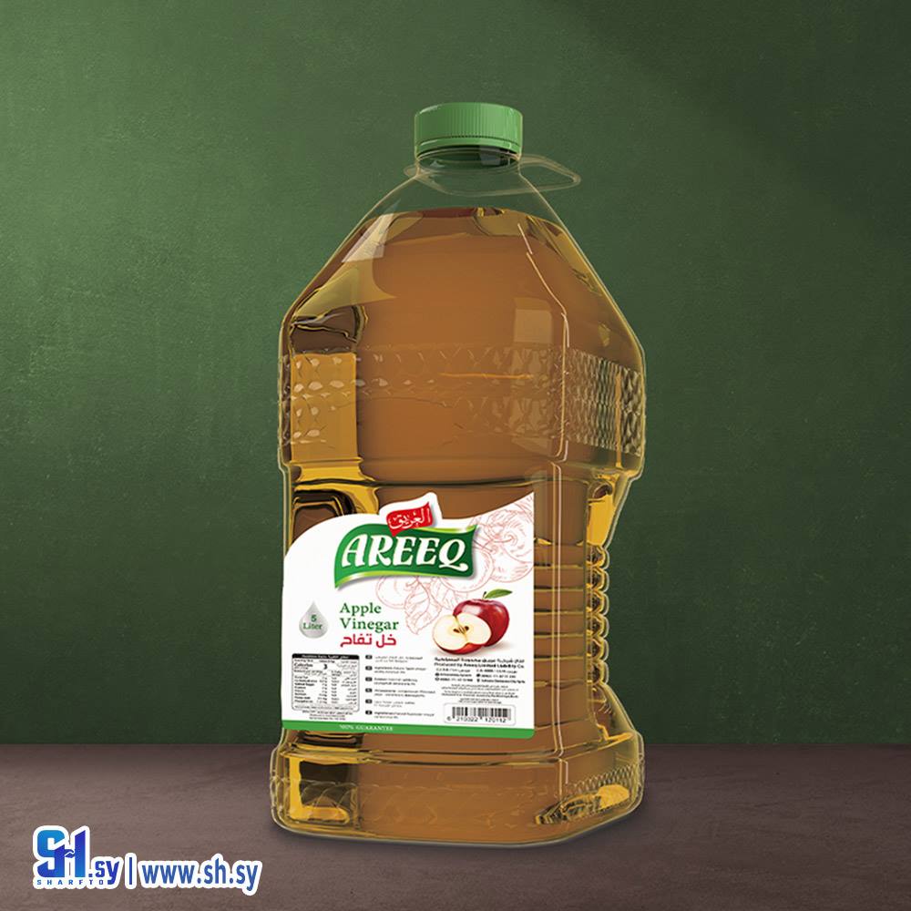 خل تفاح 5 لتر عبوة بلاستيك (العريق)