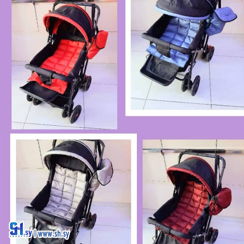 عرباية أطفال عريضة مسند الضهر٣ حركات يد قلاب عل جهتين  (الالعاب الذهبية)