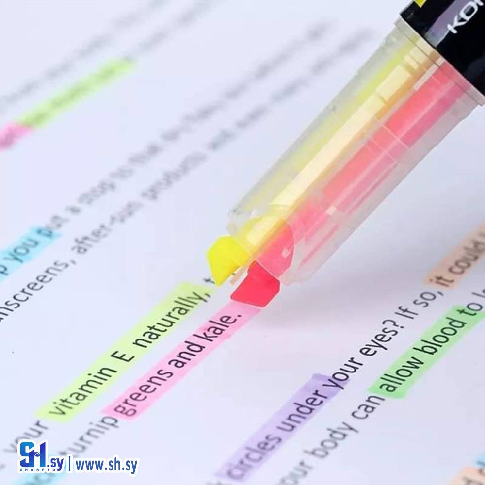 مجموعة أقلام التحديد المزدوجة (دار النخبة)