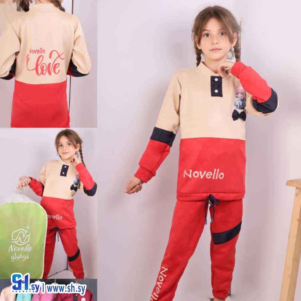 بيجامة بناتي شامواه موديل 25209 (مجموعة الزيتوني التجارية)