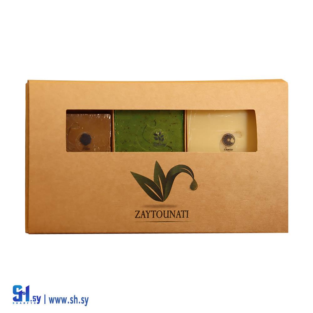 بوكس صابون زيت زيتون 3 قطع (زيتونتي)