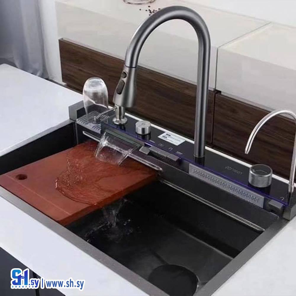 حوض LED شلال ثنائي مزودج  ثابت +متحرك 5ازرا و3 خطوط (معرض حمد ابو عاصي )