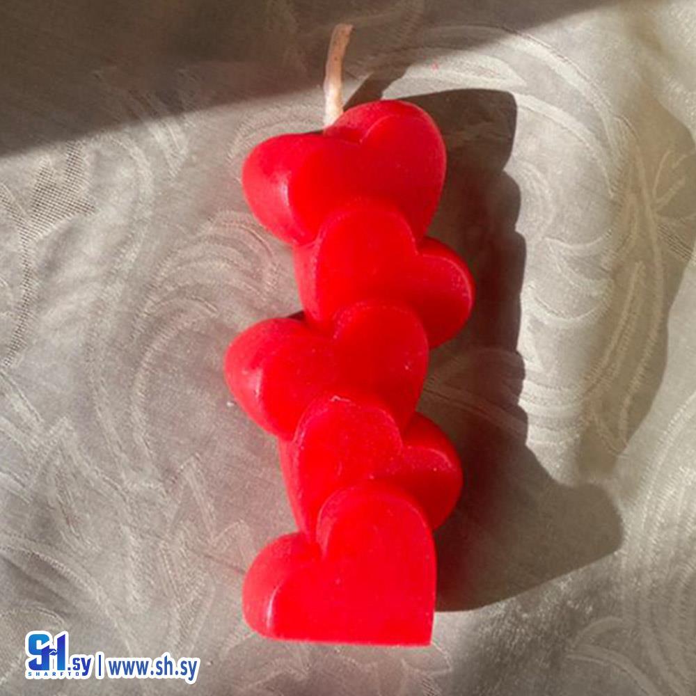 شموع معطرة شكل قلوب (Sweety candles)