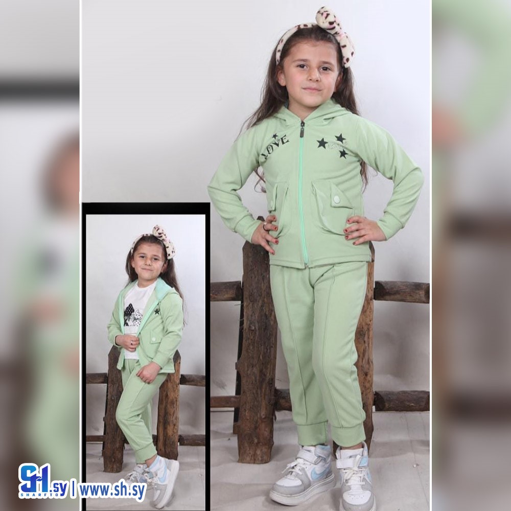 طقم بناتي 3 قطع موديل 938 (ملبوسات دبابو)