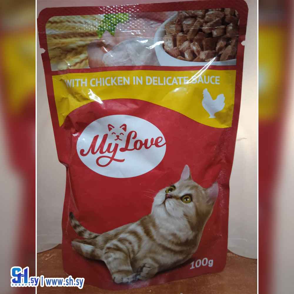 عبوة طعام القطط الرطبة My Love Chicken (بيرد مارت)