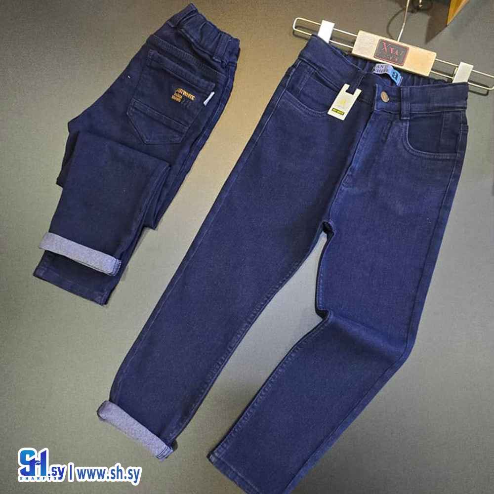 بنطال جينز صبياني موديل 2904 (اكس وايت)