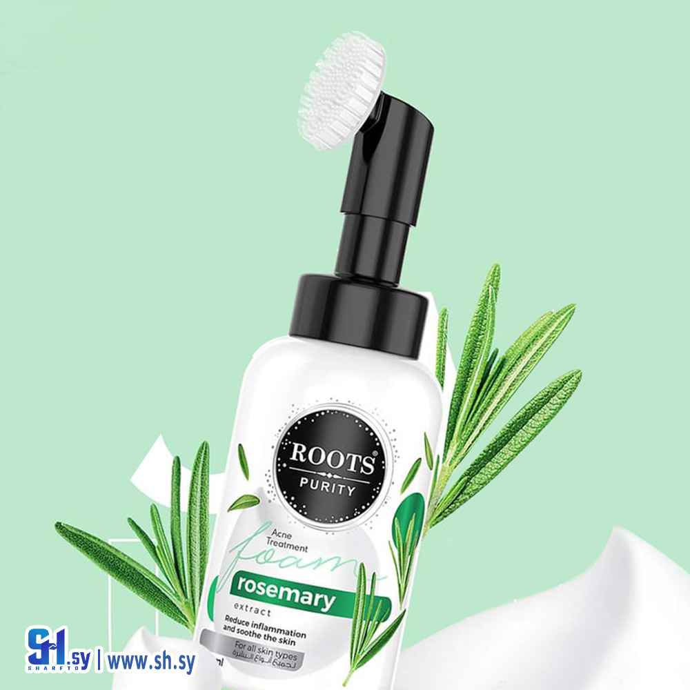 غسول فوم بخلاصة إكليل الجبل (Roots Purity)