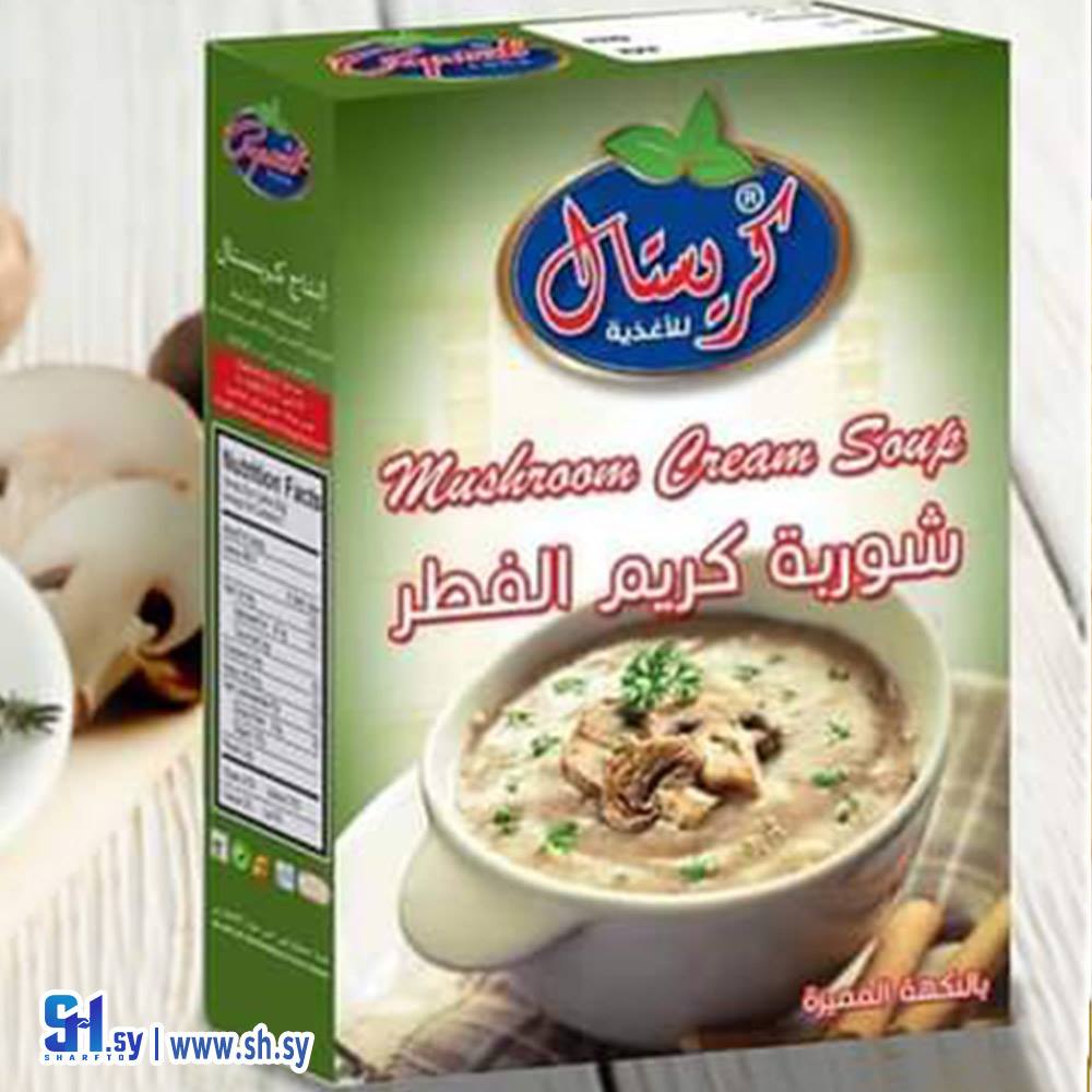 شوربة كريم الفطر (كريستال)