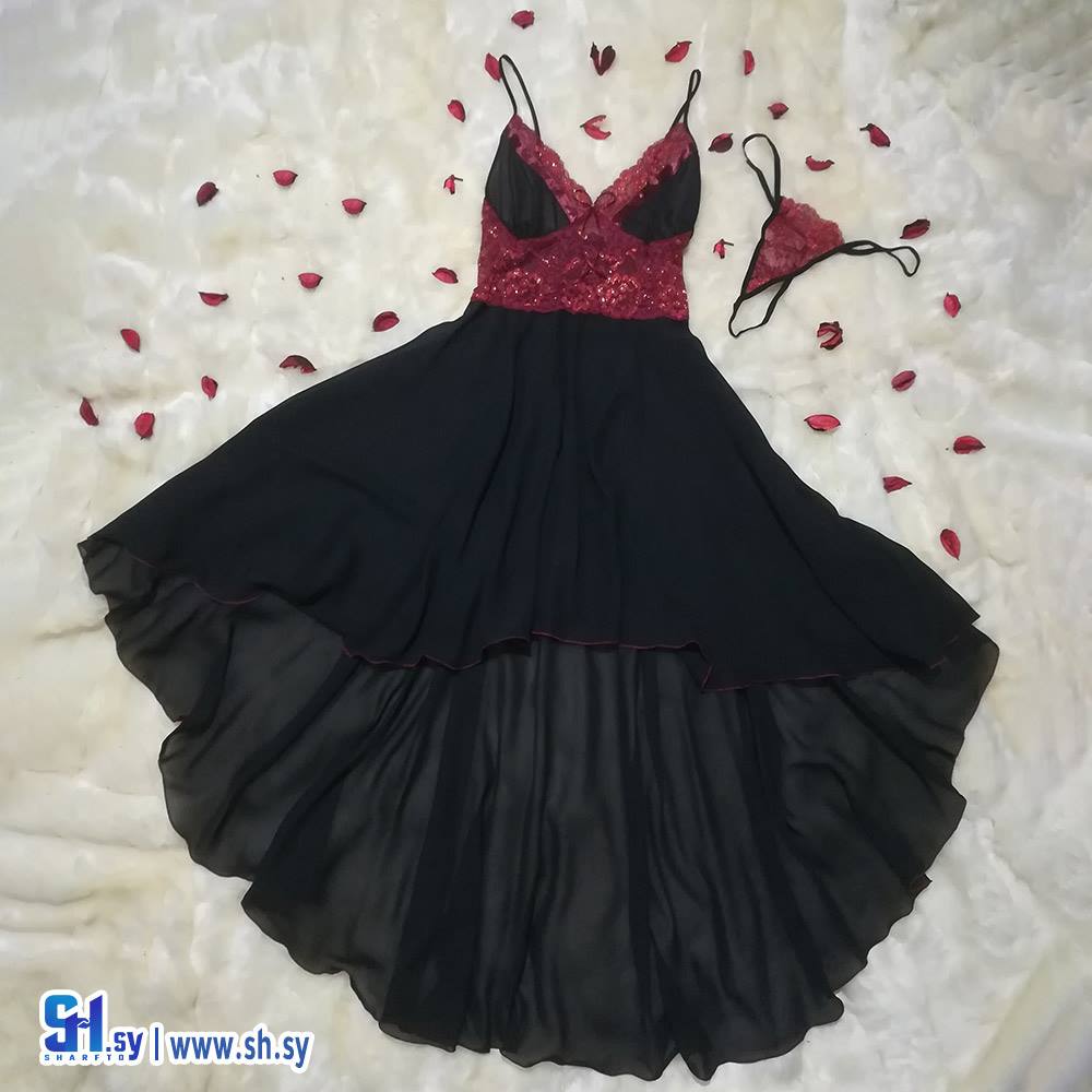 بيبي دول شيفون ودانتيل طويل (السرجاوي)