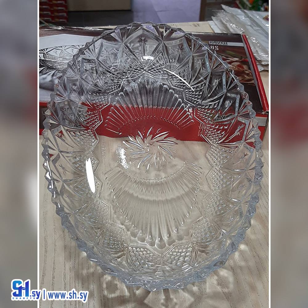 طبق زجاج للتقديم 3 (مكتبة كاندي CANDY)