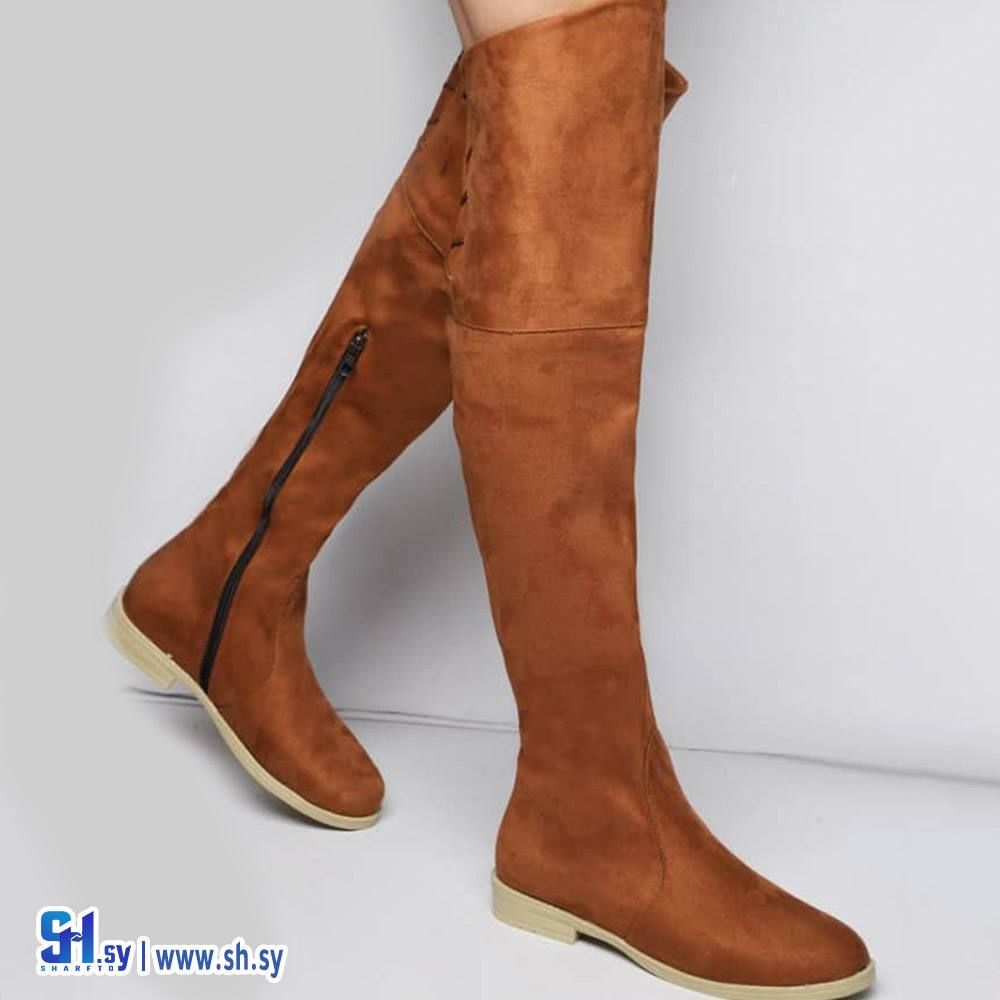 جزمة نسائية طويلة شاموا  (Kit shoes)