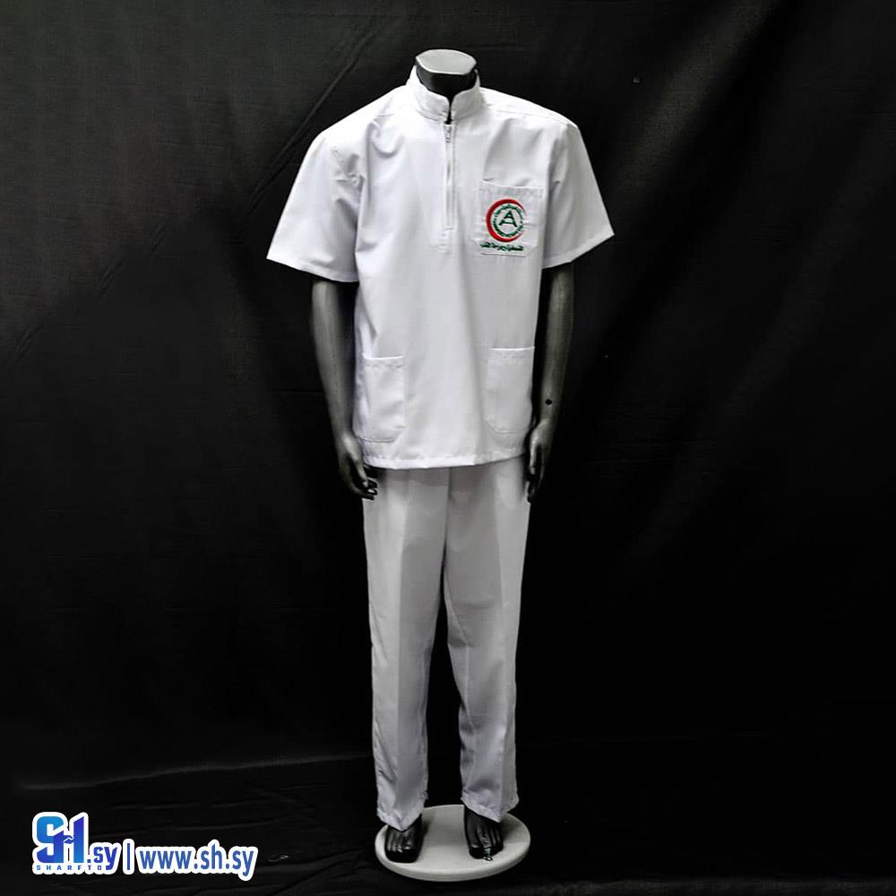 لباس طبي نصف كم (مؤسسة البساتنة للألبسة الموحدة)