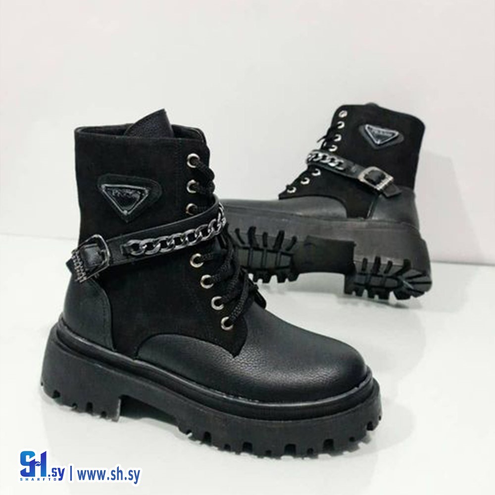 حذاء نسائي جزمة جنزير   (الزعتري)