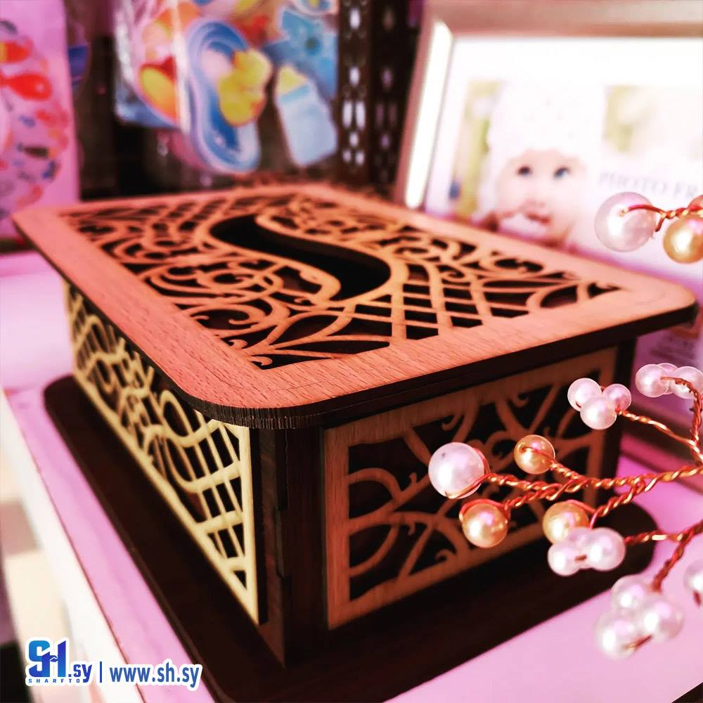 علبة محارم خشب (متجر فور ايفر)