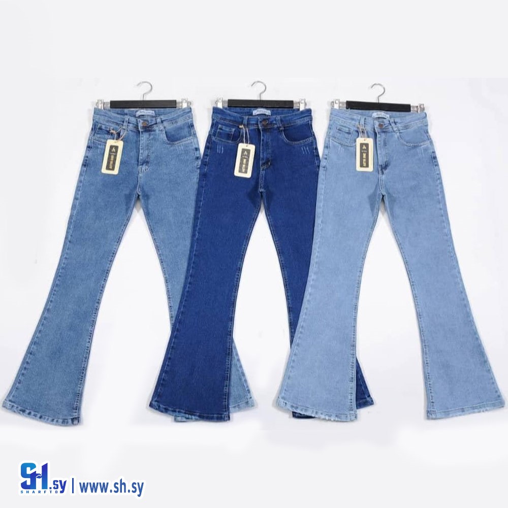 بنطال جينز نسائي موديل 1281 (ألبسة سوا)