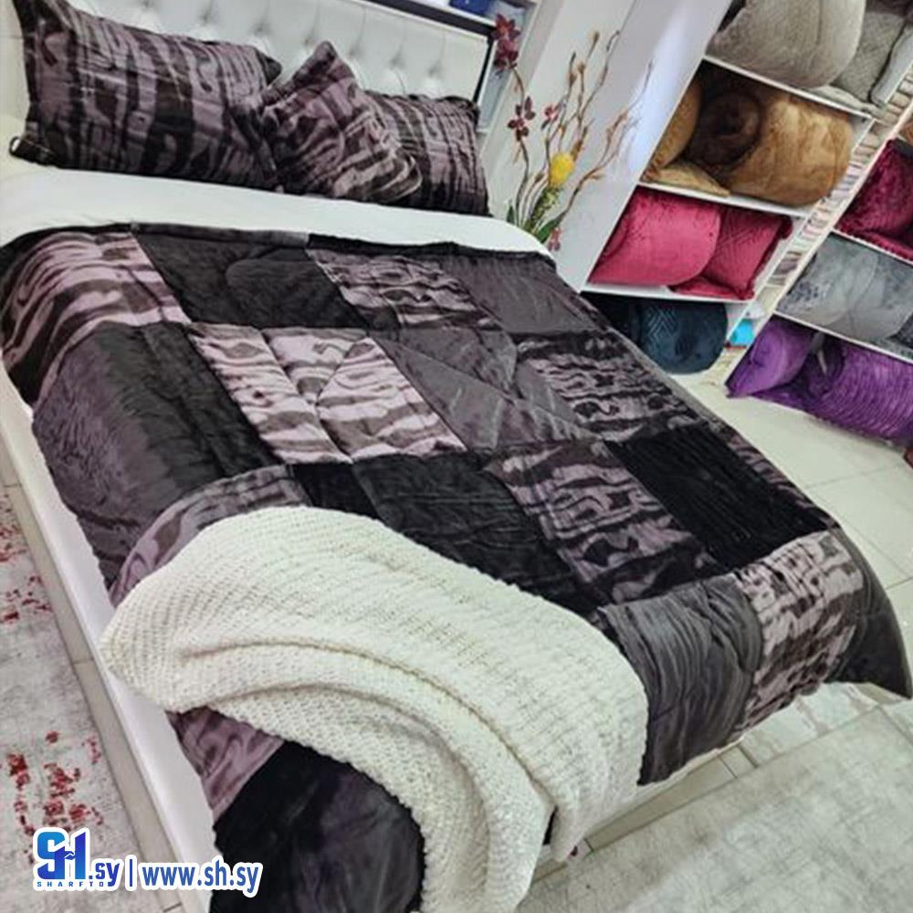 طقم لحاف شتوي مجوز 10 كغ 2(بياضات عزقول)