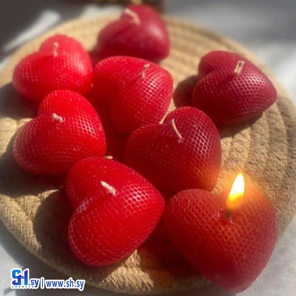 شموع معطرة شكل قلب (Sweety candles)