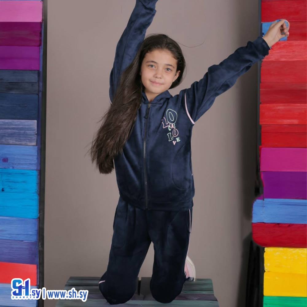 بيجامة بناتي مخمل سميك 2004 (ألبسة أطفال لارا)