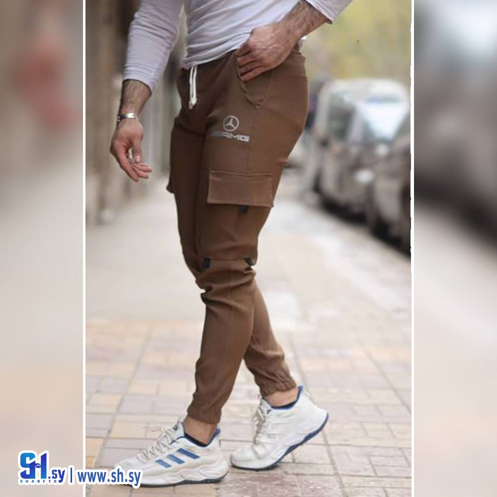 بنطال رجالي كتان ليكرا (صالة حيدرة)