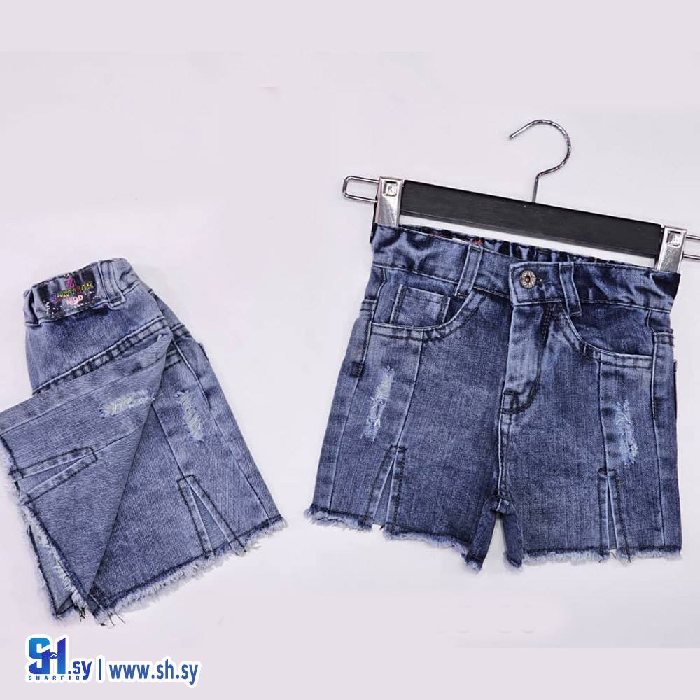 شورت بناتي جينز موديل 13002 (زمار مود)